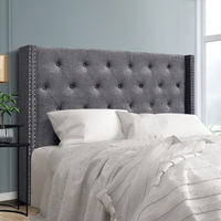Winged Carter Grey Bed Head - Queen