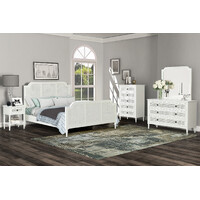 Paloma King Bed Frame French Style White