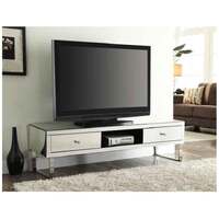 Chelsea Mirrored Media TV Stand Cabinet 2 Drawers