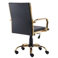 Eames Black Faux Leather Office Chair