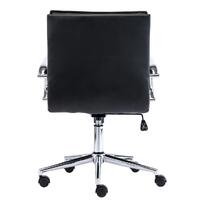 Hamel Black Faux Leather Office Chair
