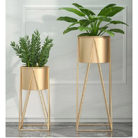 Gold Wire Metal Gold Pot Holder Rack 70cm