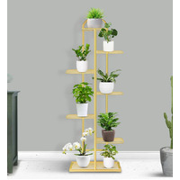 7 Tier Gold Metal  Plant Flowerpot Display Rack