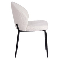 Stella Boucle Dining Chairs, Ivory Set of 2