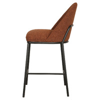 Avigail Boucle Barstools, Terracotta Set of 2