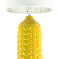 Bloom Ceramic Table Lamp Yellow