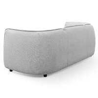 Jackson 3 Seater Fabric Sofa - Light Texture Grey