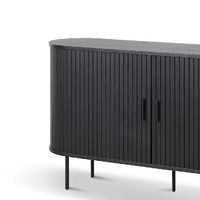 Danica 1.4m Wooden Buffets Unit - Full Black