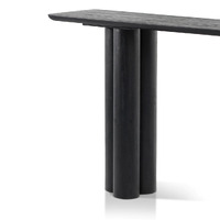 Oslo Wooden 1.6m Console Table, Full Black