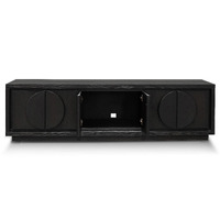 Chloe 2m Entertainment TV Unit - Textured Espresso Black