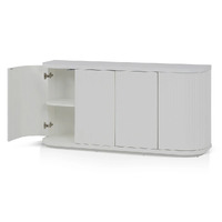 Cosmos 1.6m Veneer Top Buffet Unit - Full White