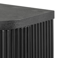 Cosmos 100cm Wooden Storage Cabinet - Black