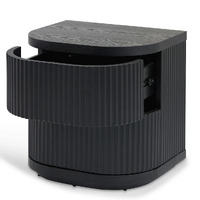 Cosmos Bedside Table - Full Black