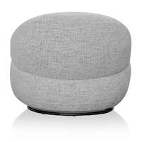 Elise Swivel Fabric Lounge Chair - Fog Grey