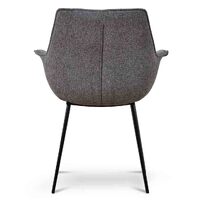 Set of 2 - Ariana Fabric Dining Chair - Spec Charcoal