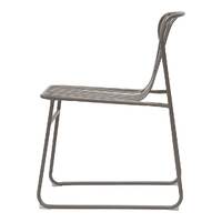 Set of 2 Pesco Curved Outdoor Dining Chairs