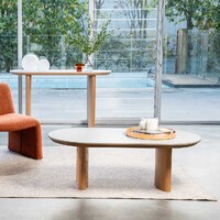 Lawrence Coffee Table, Natural with Ceramic