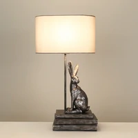 Rabbit Regal Table Lamp - Silver