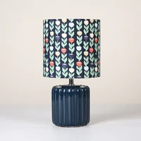 Cyra Ceramic Table Lamp - Blue