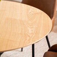 Vera Round Dining Table, Natural Ash
