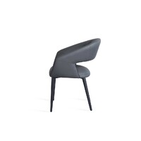 Luca Set of 2 Dining Chair, Charcoal