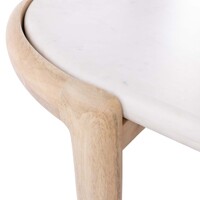 Ashton Coffee Table, White & Bleached Wood