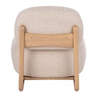 Tatum Armchair, Off White & Natural