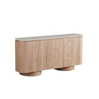 Windsor Buffet - White Travertine Matte Marble Top
