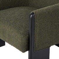 Ollie Armchair Green & Black
