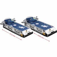 Space Shuttle Adjustable Kids Bed with Toy Box Storage