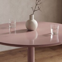 Portella Dining Table, Matte Dusty Rose