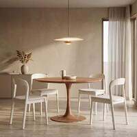 Evolve Round Dining Table , Pumpkin