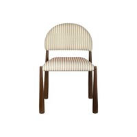 Emilie Set of 2 Dining Chair, Beige Walnut