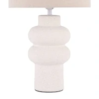 Isadora Ceramic Table Lamp, Matte White