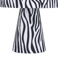Momo Table Lamp, Zebra Print