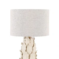 Layered Leaf Ceramic Table Lamp