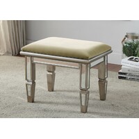 Rochelle Mirror 3 PCE Dressing Table with Tri Fold Mirror & Stool