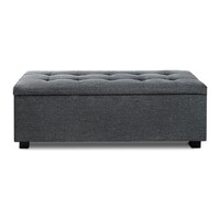 Venus Premium Storage Ottoman - Charcoal