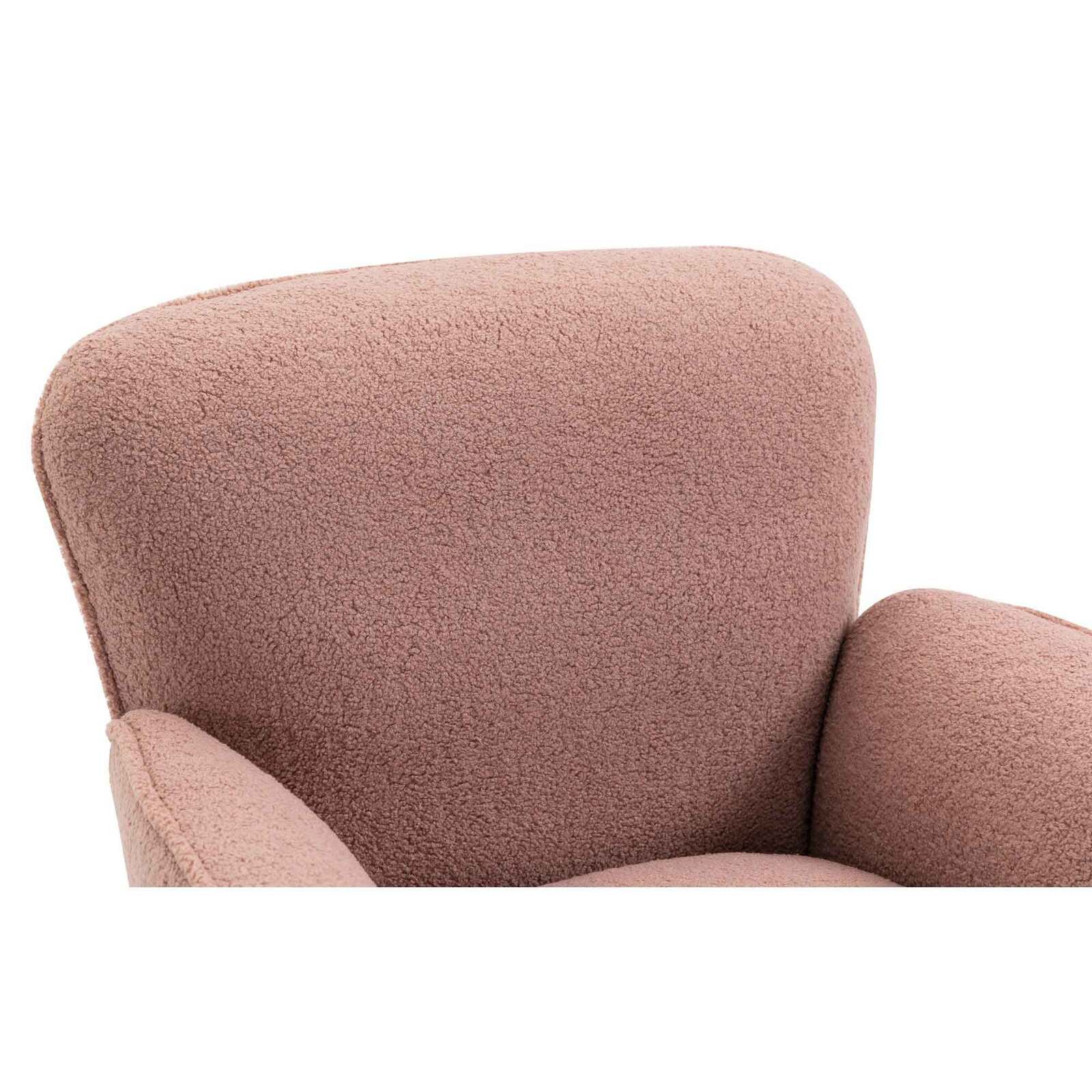 Elsa Boucle Armchair - Pink