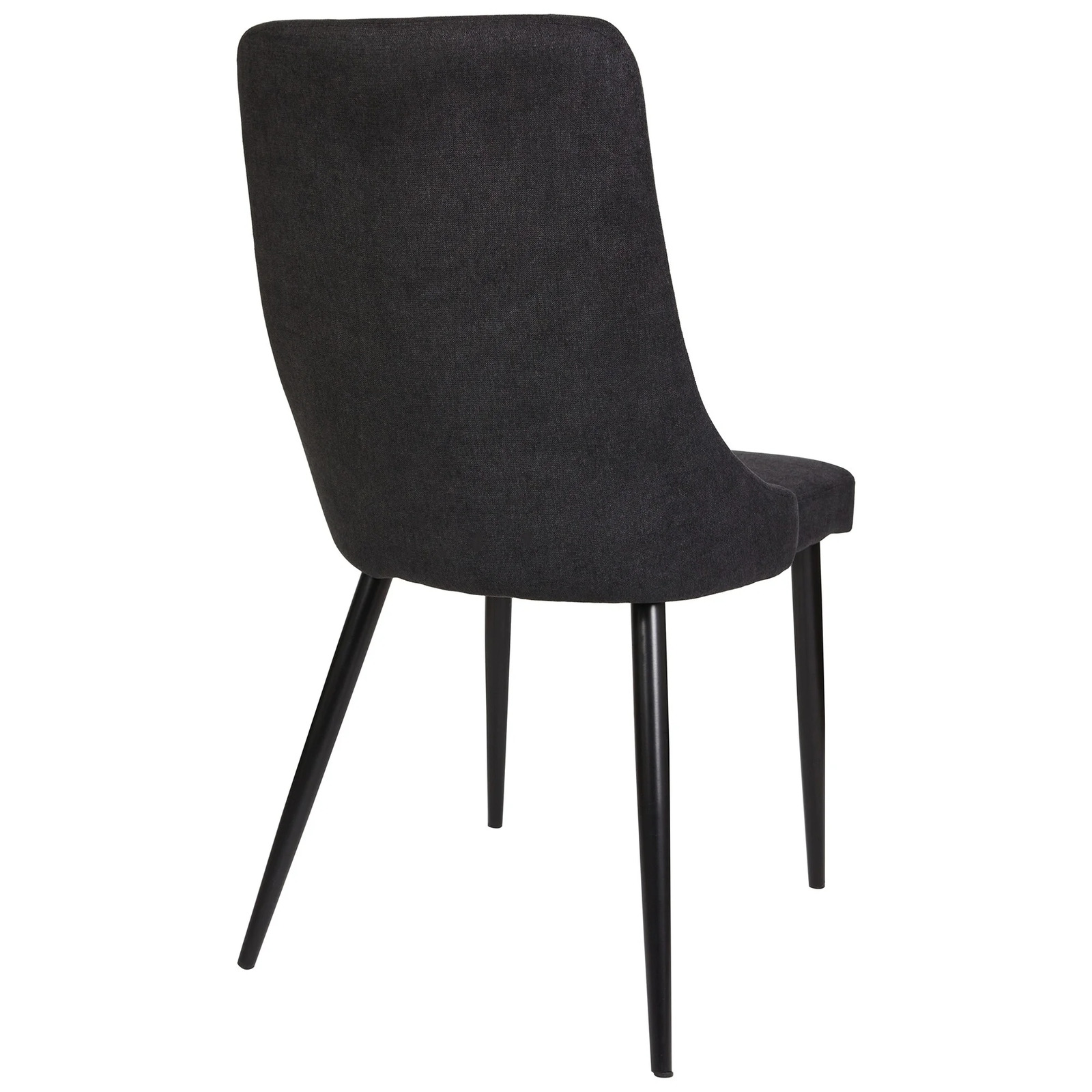 Davi Upholstered Dining Chair, Charcoal Set of 2
