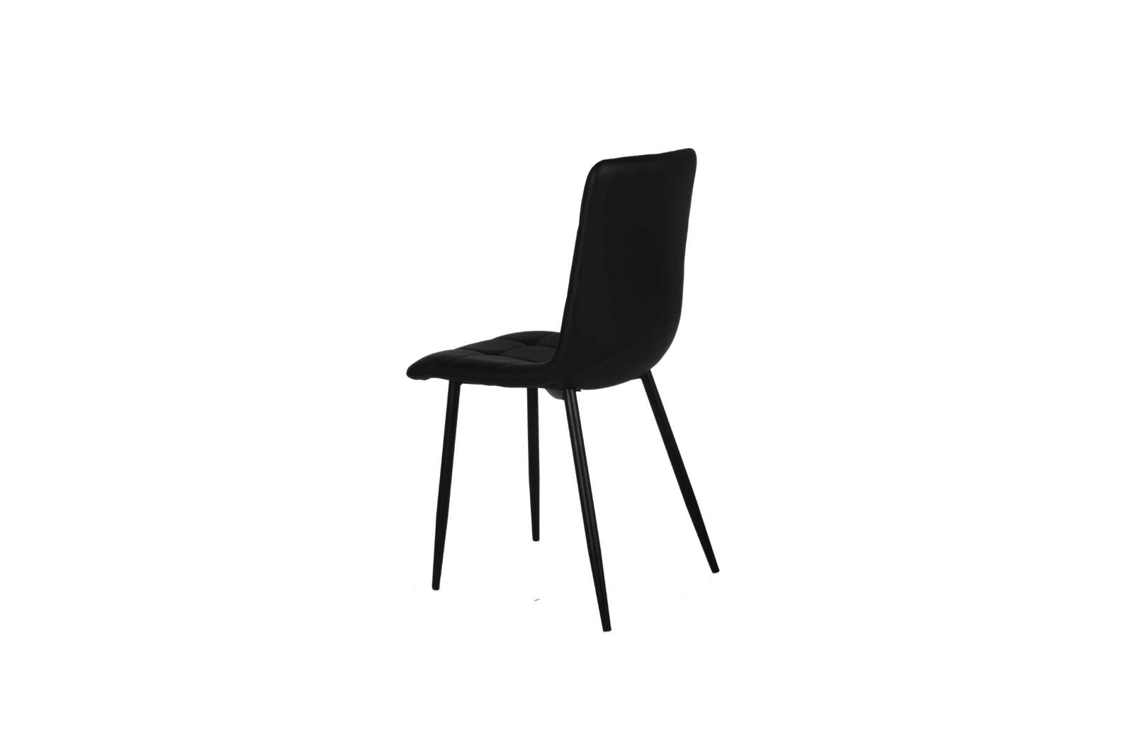 Garry Ultrasuede Dining Chairs, Black Set of 2