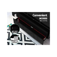 Ashford Entertainment Unit with LED 160CM (BLACK)
