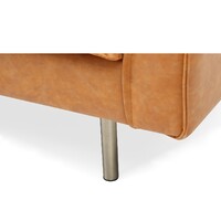 Bondi Faux Leather 2 Seater Sofa Brown