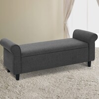 Henry Storage Ottoman Grey