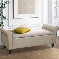 Henry Storage Ottoman Taupe
