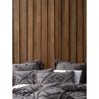 Adalyn Charcoal Quilt Cover Set - Queen