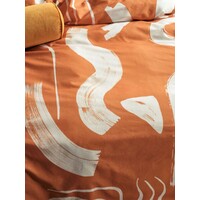 Arden Apricot Quilt Cover Set - Queen