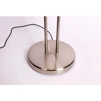 Reed LED Mother & Child Floor Lamp Satin Chrome