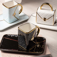 Designers Delight Mug & Plate Set - Black