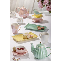 Parisienne Pearl Marshmallow Teapot + 2 Teacup Set